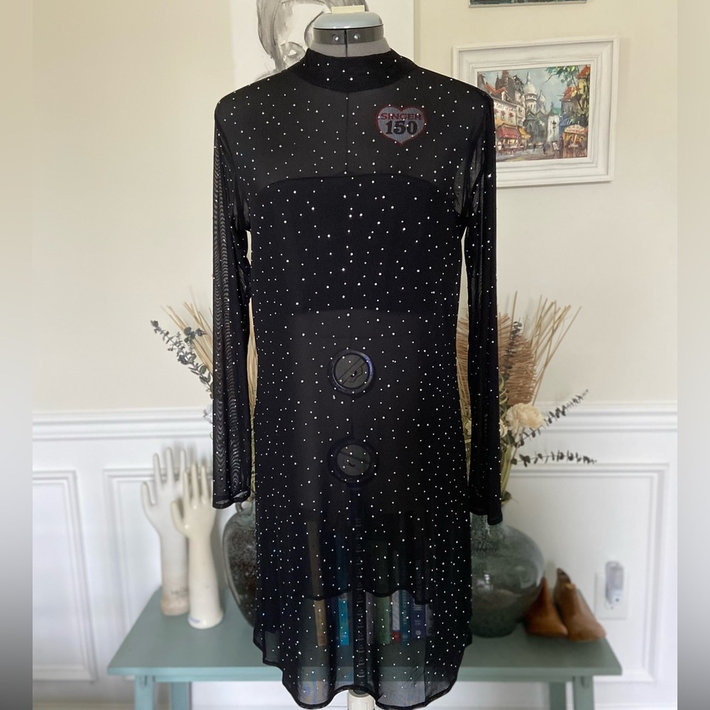 NWOT Anthropologie Eva Franco Starlight Long Sleeve Sheer Tunic